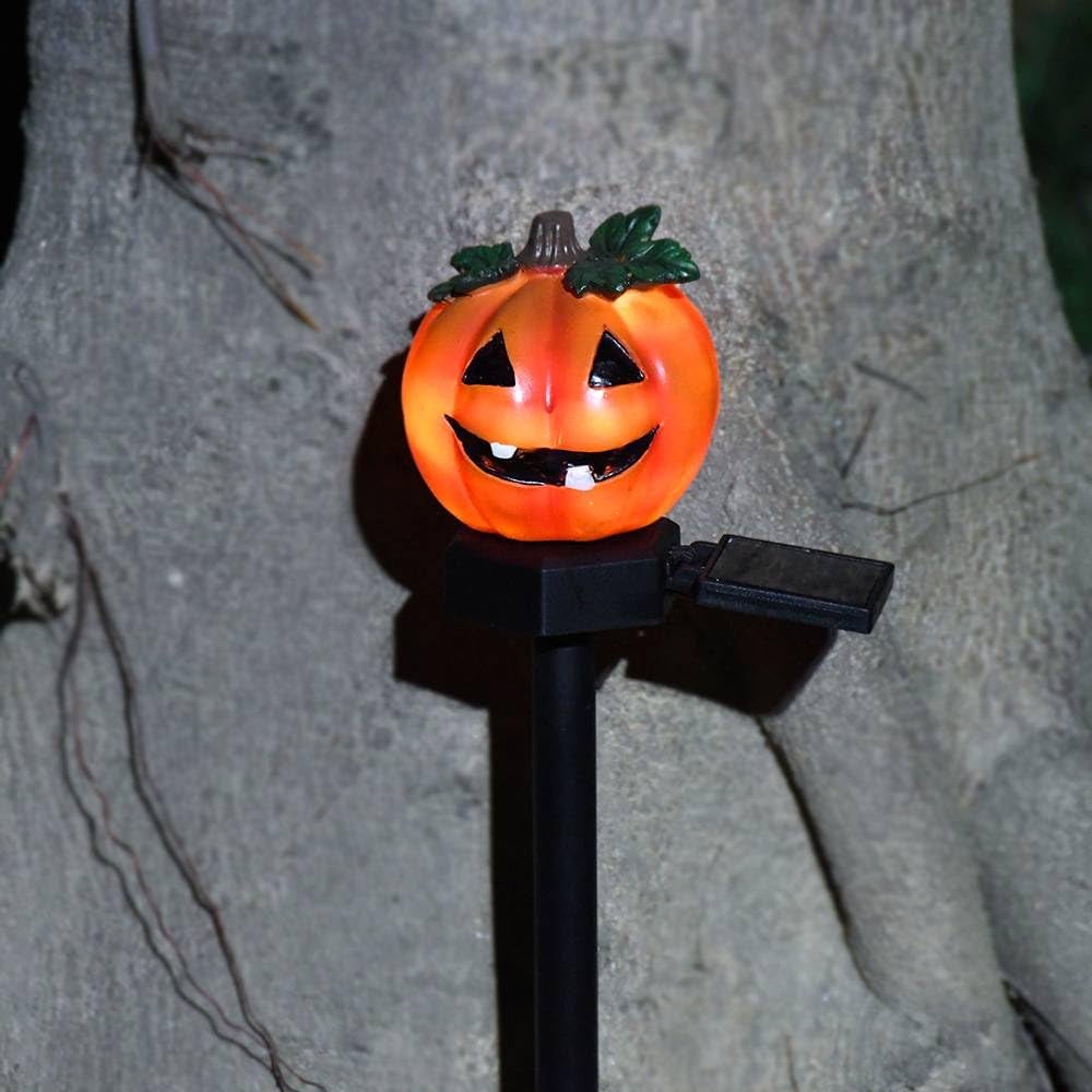 🎃Halloween Solar Resin Ghost Skull Ground Light👻