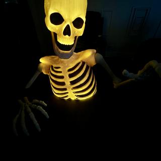 4 Ft. Light-Up Groundbreaker Skeleton Halloween Decoration
