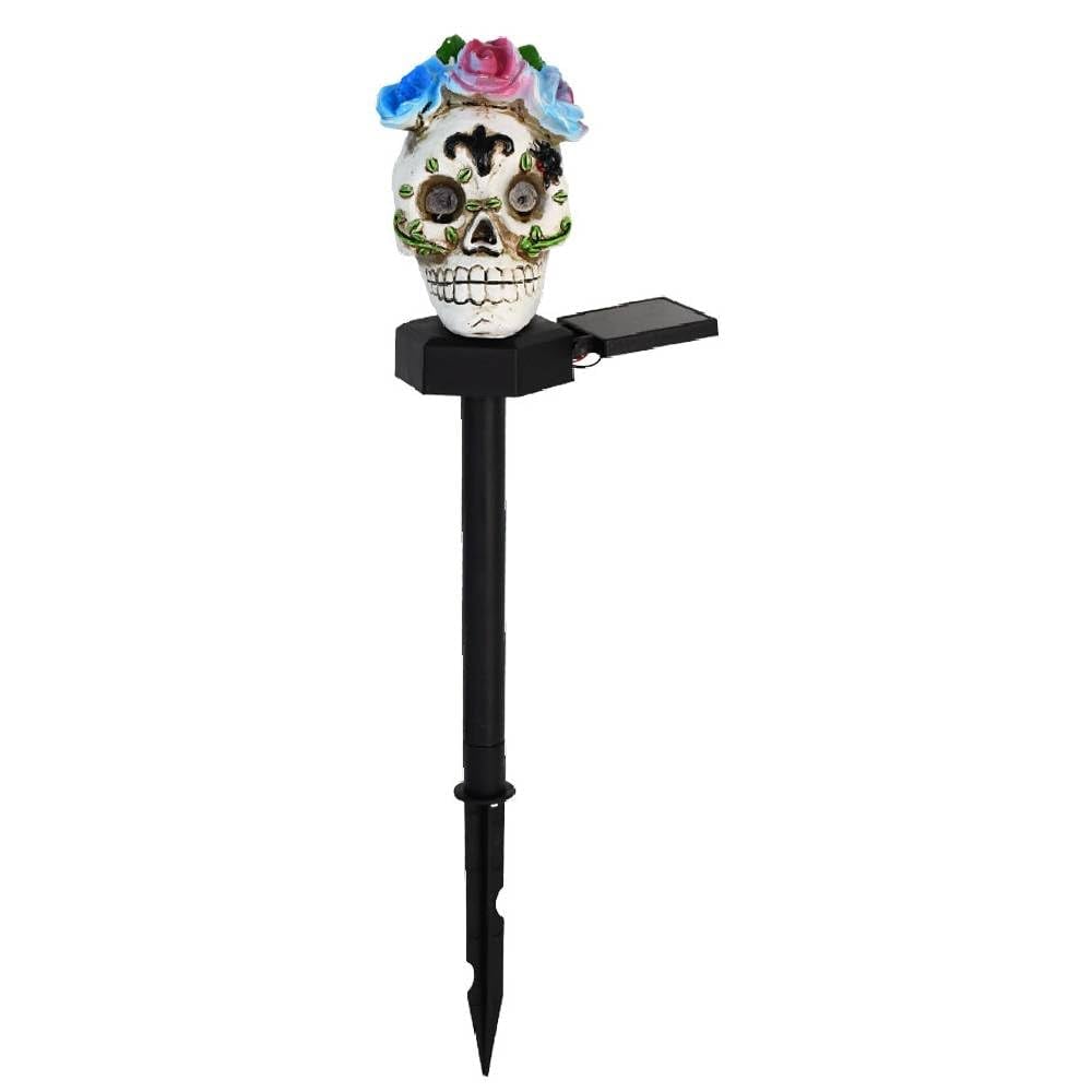 🎃Halloween Solar Resin Ghost Skull Ground Light👻