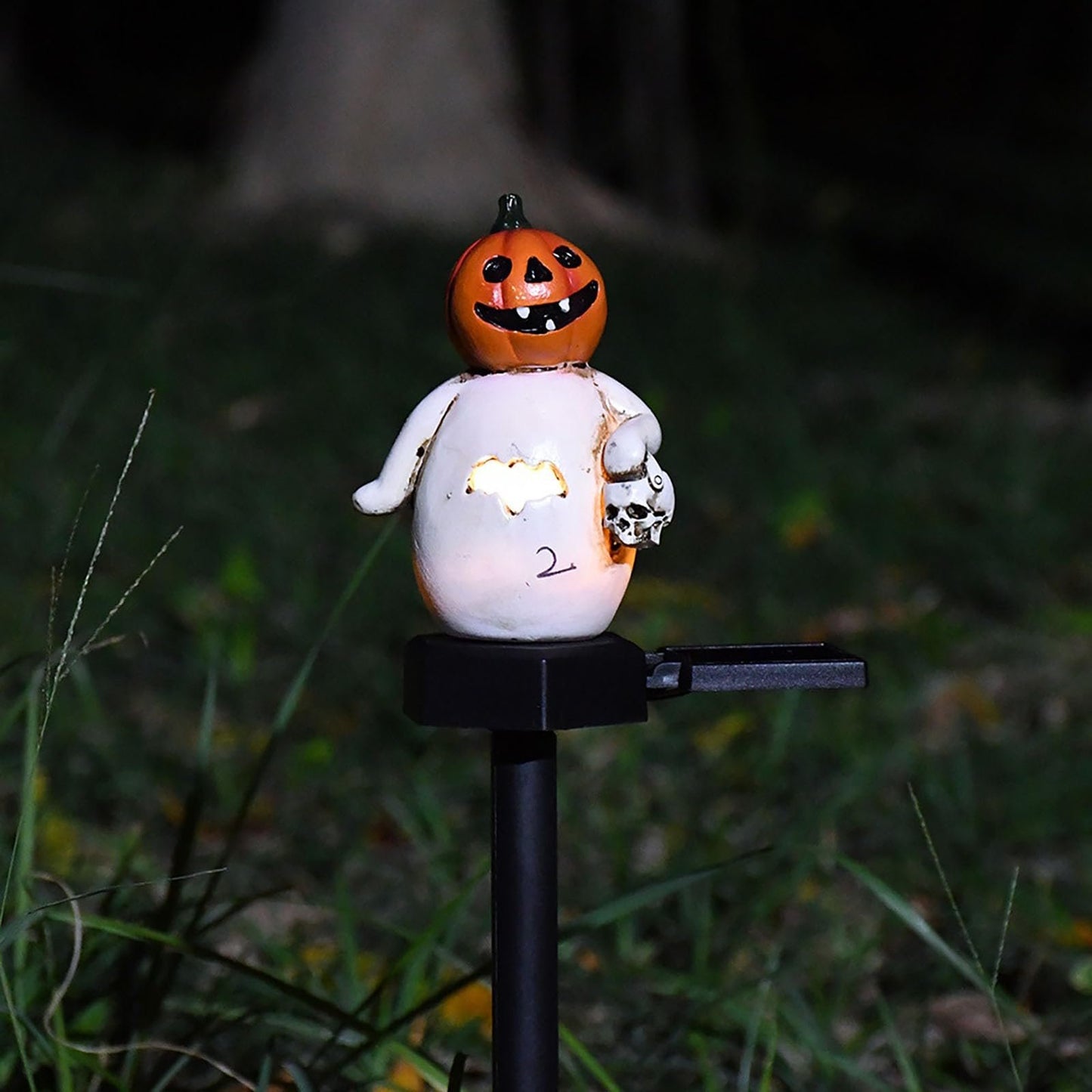 🎃Halloween Solar Resin Ghost Skull Ground Light👻