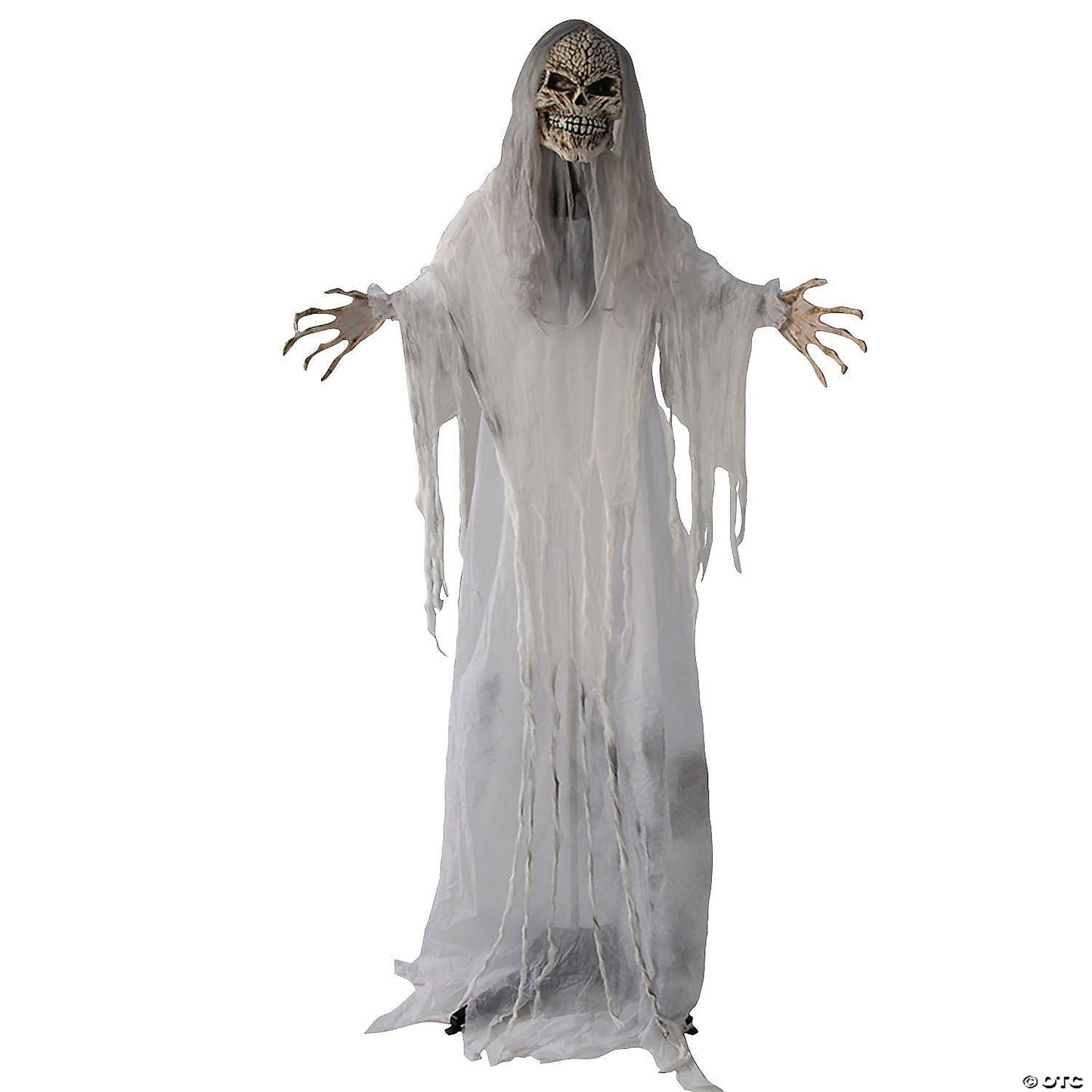 5 Ft. 6" Sonic Standing Gray Skeleton Reaper Halloween Decoration